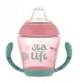 Кружка-непроливайка Canpol babies Sea Life с мягким силиконовым носиком, розовая, 56/501_pin, 230 мл