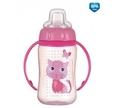 Кружка Canpol babies Cute Animals тренировочная с силиконовым носиком, котик, розовая, 56/512_pin, 320 мл