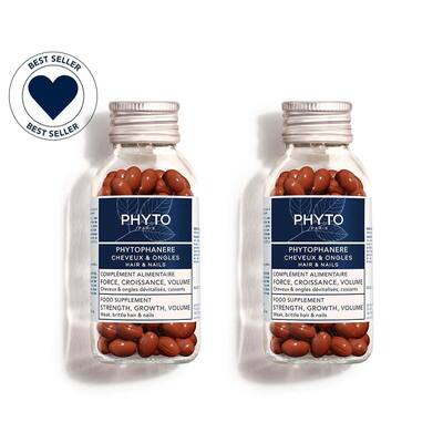 Диетическая добавка Phyto Phytophanеre Hair/Nails для ногтей и волос, 2 флакона по 120 капсул