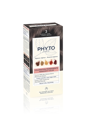 Крем-фарба Phyto Phytocolor, тон 3 темний шатен, 60 мл + 40 мл