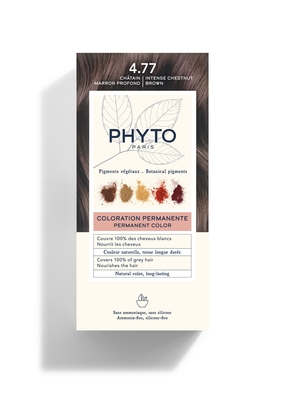 Крем-краска Phyto Phytocolor, тон 4.77 шатен темный каштановый, 60 мл + 40 мл