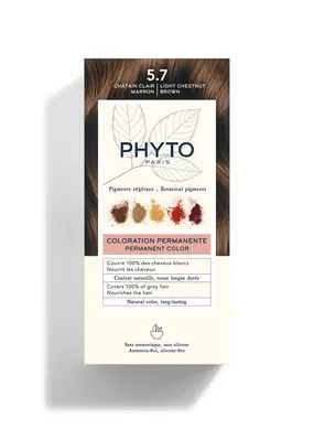 Крем-фарба Phyto Phytocolor, тон 5.7 світлий шатен каштановий