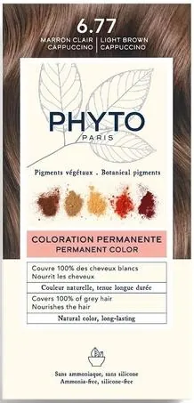 Крем-фарба Phyto Phytocolor, тон 6.77 темно-каштановий капучіно