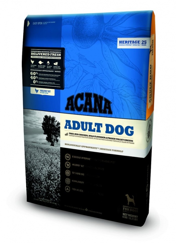Корм сухой для собак всех пород ACANA Adult Dog, 11,4 кг