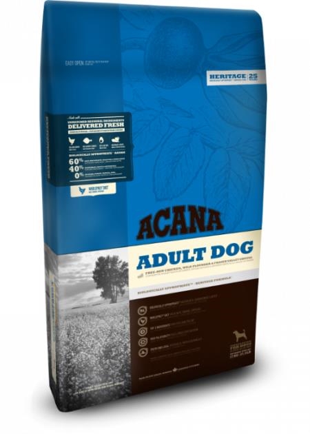 Корм сухой для собак всех пород ACANA Adult Dog, 17 кг