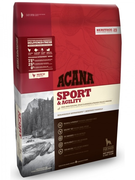 Корм сухой для активных собак ACANA Sport&Agility, 17 кг