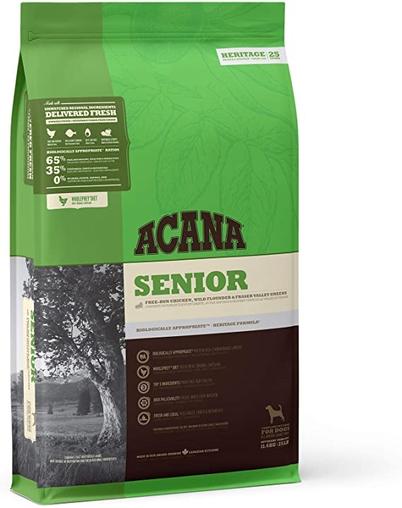 Корм сухой для пожилых собак всех пород ACANA Senior Dog, 11,4 кг