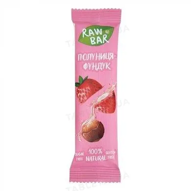 Батончик Sunfill Raw Bar полуниця-фундук, 35 г