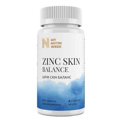 Цинк My Nutri Week Skin Balance 60 таблеток
