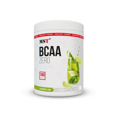 Комплекс аминокислот MST Nutrition BCAA Zero огурец-лайм, 100 порций, 600 г
