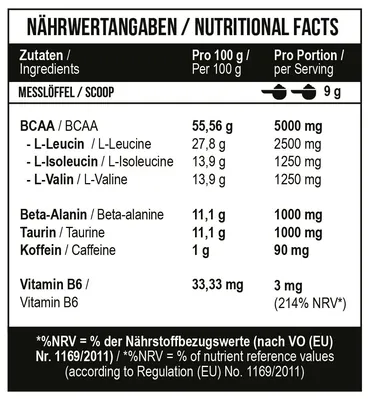 Комплекс амінокислот MST Nutrition BCAA Energy полуниця-лайм, 315 г