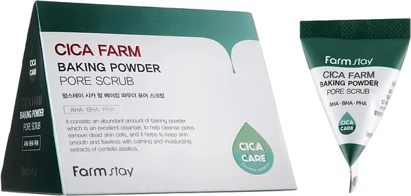 Скраб для очищення пор Farmstay Baking Powder центелла азіатська, 7г