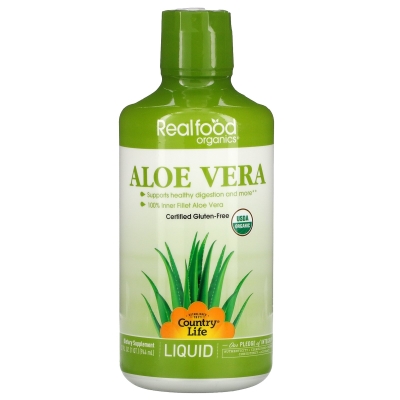 Алоэ Вера Country Life Real Food organics BASIC ALOE VERA, 944 мл