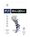 Гольфы компрессионные мужские Relaxsan Cotton Socks хлопок 140 den, компрессия 18-22, цвет черный, размер 2