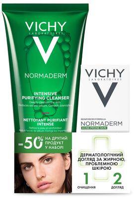 Набор Vichy Normaderm Дерматологический уход для проблемной кожи (гель для очищения 200 мл + флюид для лица 50 мл)