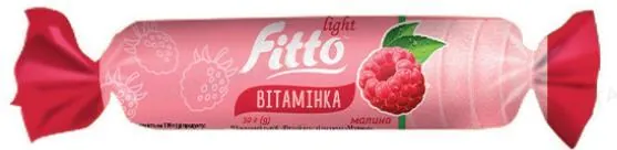 Цукерки жувальні Fitto Light Вітамінка малина, 30 г
