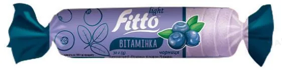 Цукерки жувальні Fitto Light Вітамінка чорниця, 30 г
