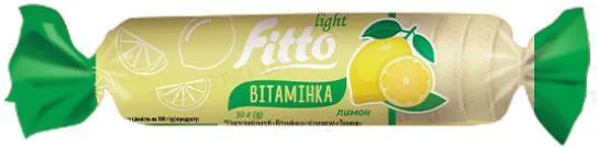 Цукерки жувальні Fitto Light Вітамінка лимон, 30 г