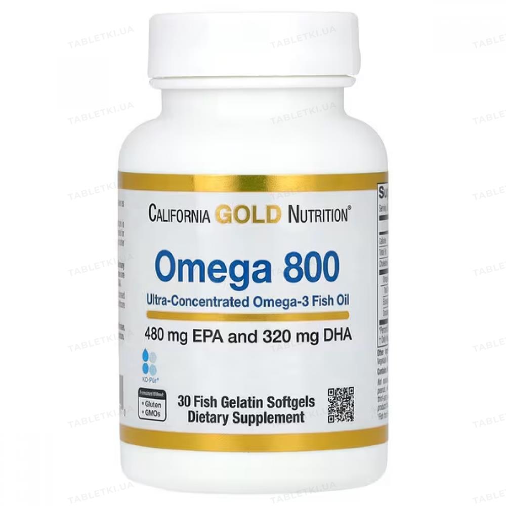 California Gold Nutrition Omega 800: инструкция + цена от 420 грн в ...