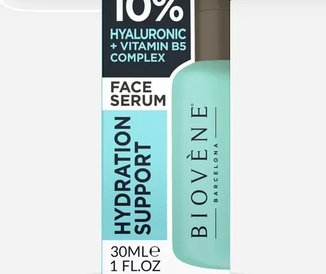 Сироватка для обличчя Biovene зволожуюча з гіалуроновою кислотою та вітаміном В5, 30 мл