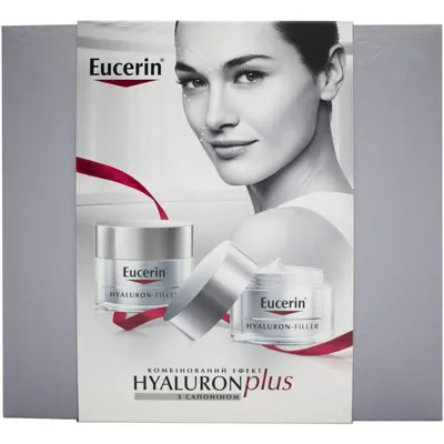 Набір для обличчя Eucerin Hyaluron-Filler + Volume Lift День і Ніч (крем денний 50 мл SPF30 + крем нічний 50 мл) 95680-57779-00