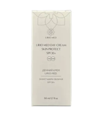 Крем для обличчя Lirio Med Skin Protect SPF 30+ денний, 50 мл