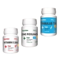 Комплект для мужчин AB PRO EntherMeal (Zinc Picolinate 60 капсул, TRIBULUS TRS + 60 капсул, Витамин E 200 30 капсул)