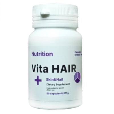 Витаминный комплекс с коллагеном AB PRO EntherMeal Vita HAIR + Skin and Nail, 60 капсул