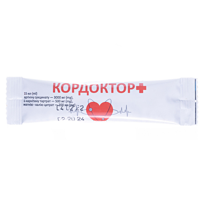 Кордоктор+ раствор д/внутр. прим. по 15 мл №20 в пак.