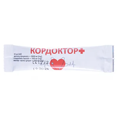 Кордоктор+ розчин д/внутр. застос. по 15 мл №20 у пак.