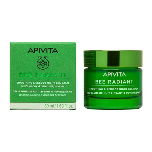 Гель-бальзам Apivita Bee Radiant ночной для разглаживания и восстановления кожи, 50 мл