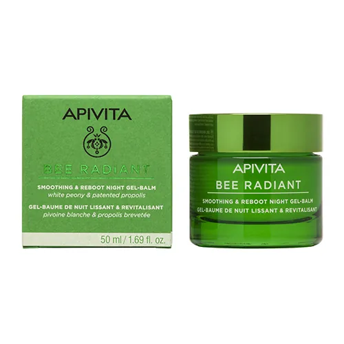 Гель-бальзам Apivita Bee Radiant нічний для розгладження і відновлення шкіри, 50 мл