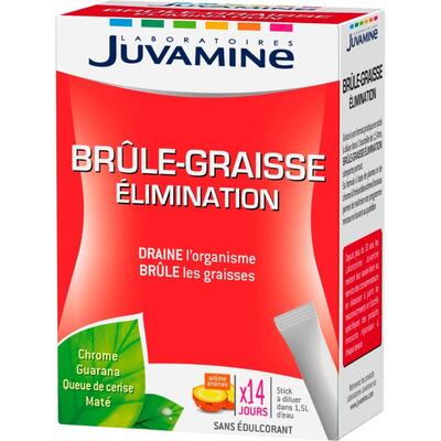 Диетическая добавка Juvamine Сжигание и выведение жира №14 в стиках