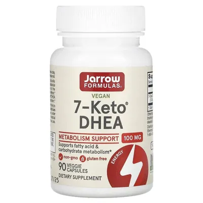 7-Кето ДГЕА Jarrow Formulas 7-Keto DHEA 100 мг, 90 вегетаріанських капсул