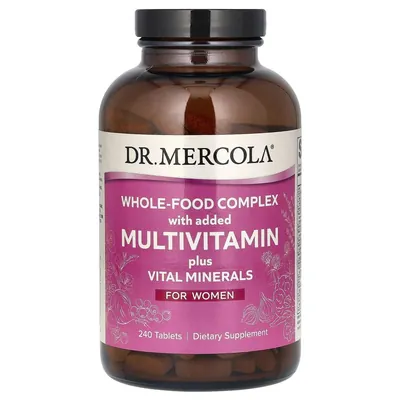 Мультивітаміни для жінок Dr. Mercola Multivitamin Plus Vital Minerals for Women, 240 таблеток