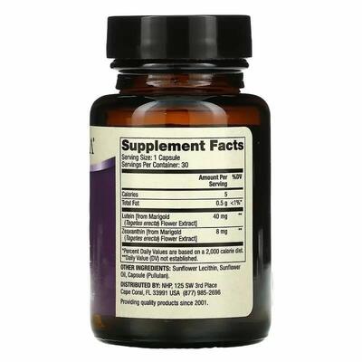 Лютеїн із зеаксантином Dr. Mercola Lutein with Zeaxanthin 40 мг, 30 капсул