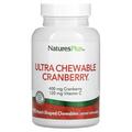 Клюква с витамином C Nature's Plus Ultra Chewable Cranberry With Vitamin C клюква-клубника, 90 жевательных таблеток