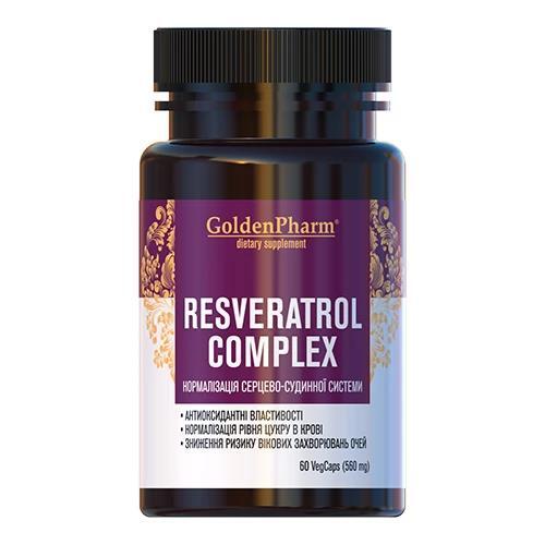 Ресвератрол Golden Pharm комплекс капсулы №60