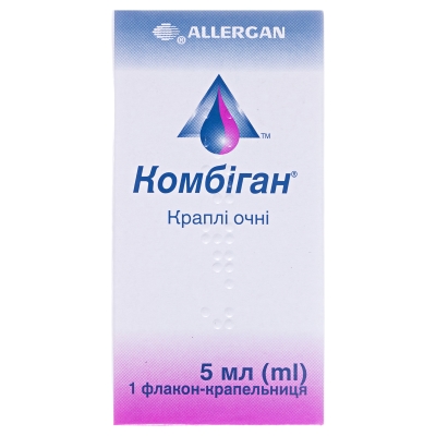 Комбиган капли глаз. по 5 мл во флак.-кап.