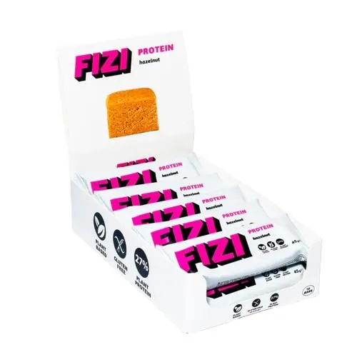 Батончик протеїновий Fizi Protein фундук, 10 штук по 45 г