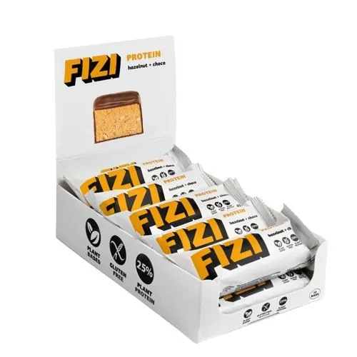 Батончик протеїновий Fizi Protein фундук та шоколад, 10 штук по 45 г