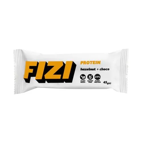 Батончик протеїновий Fizi Protein фундук та шоколад, 10 штук по 45 г