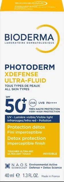 Ультра-флюїд сонцезахисний Bioderma Photoderm XDеfense SPF50+ для обличчя, 40 мл
