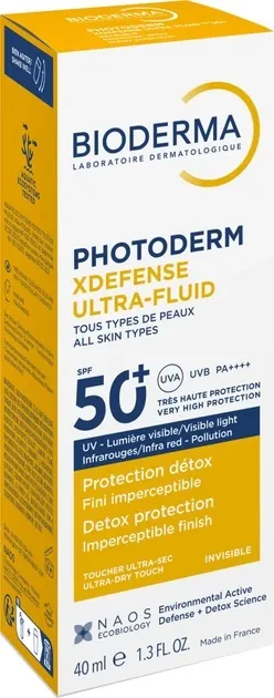 Ультра-флюїд сонцезахисний Bioderma Photoderm XDеfense SPF50+ для обличчя, 40 мл