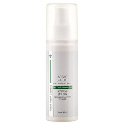 Спрей для обличчя Green Pharm Cosmetic після косметологічних процедур з SPF 50+, 120 мл