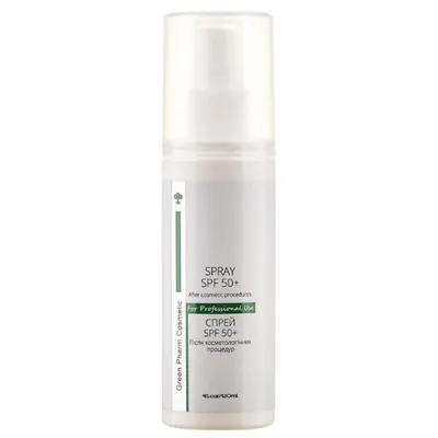 Спрей для обличчя Green Pharm Cosmetic після косметологічних процедур з SPF 50+, 120 мл