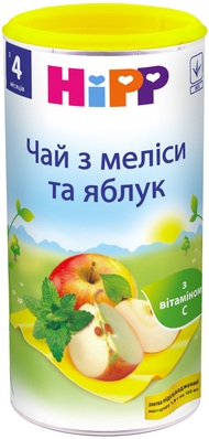 Напиток HiPP Чай из мелисы и яблок, сухой быстрорастворимый, 200 г