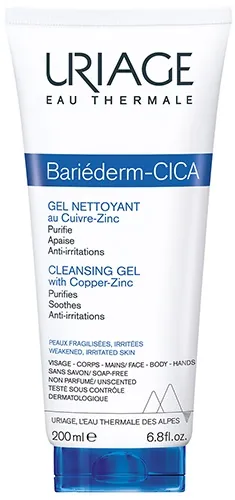 Гель Uriage Bariederm-Cica очищуючий з міддю і цинком, 200 мл