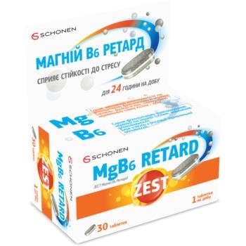 Зест Магний B6 Ретард таблетки №30