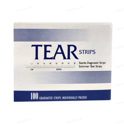Тест-смужки Tear Strips Ширмера офтальмологічний, 100 штук